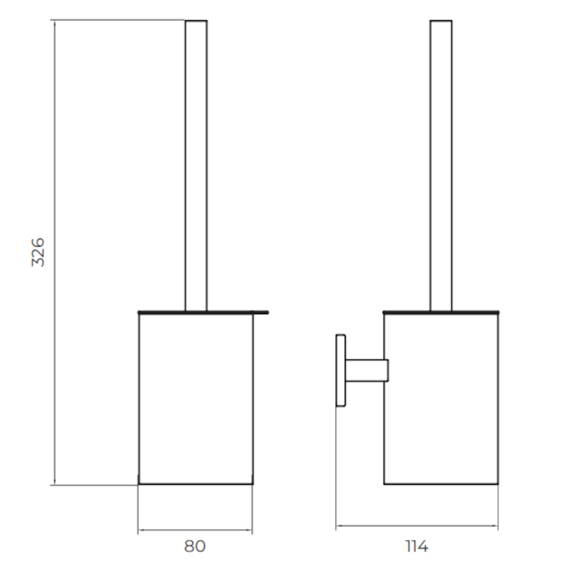 Ершик для унитаза настенный addimex technic cat002-06/oc brushed gold pvd