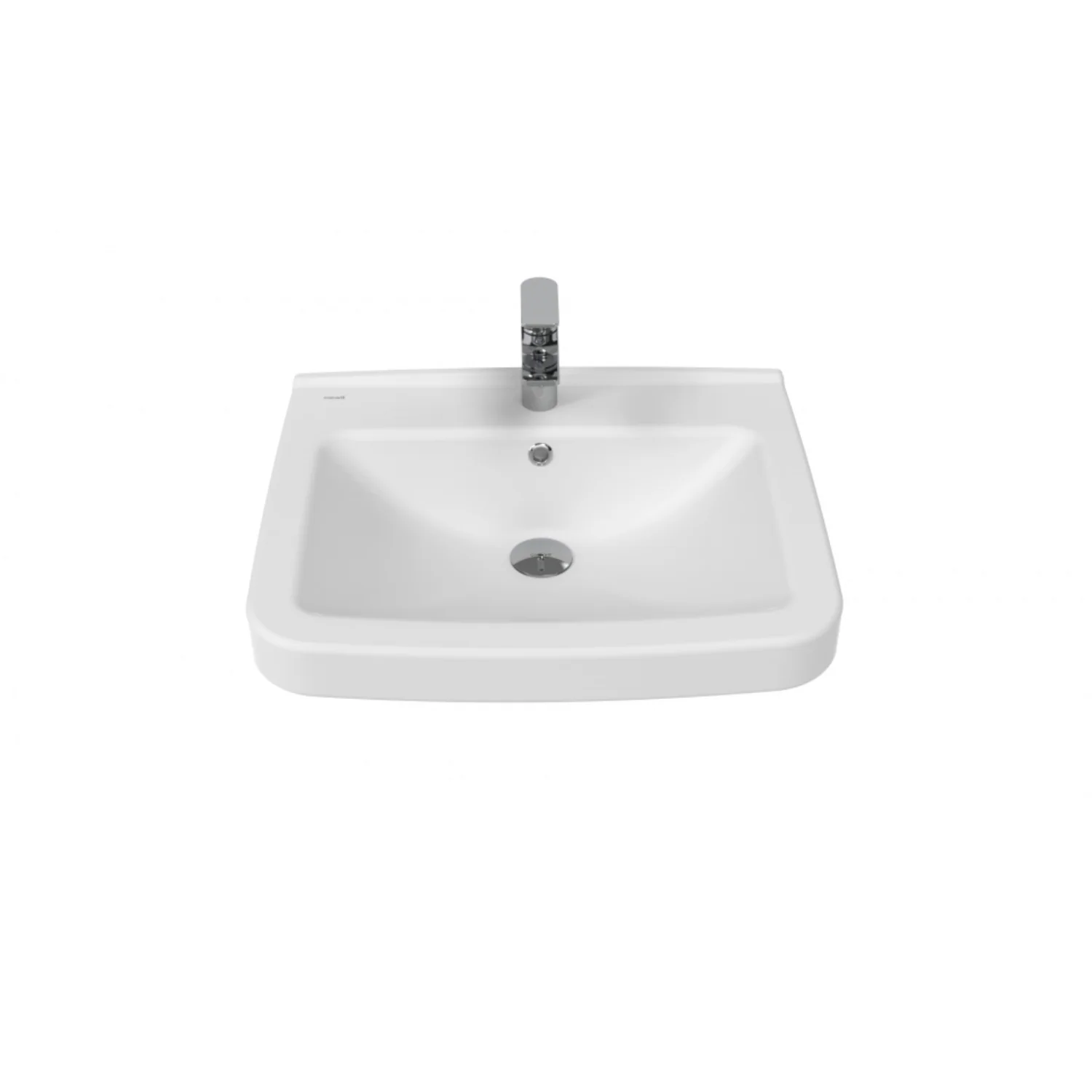 Creavit lara lr060-00cb00e-0000 раковина подвесная 600*495 мм (белый глянцевый)