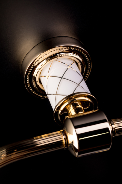 Держатель туалетной бумаги boheme murano 10901-w-g, цвет золото