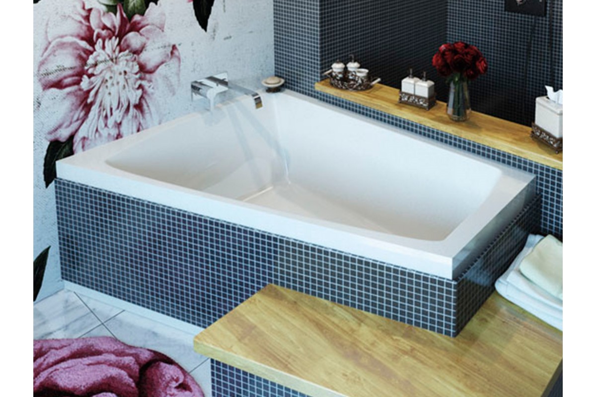 Ванна акриловая левосторонняя Vayer Trinity Гл000008156, 160x120