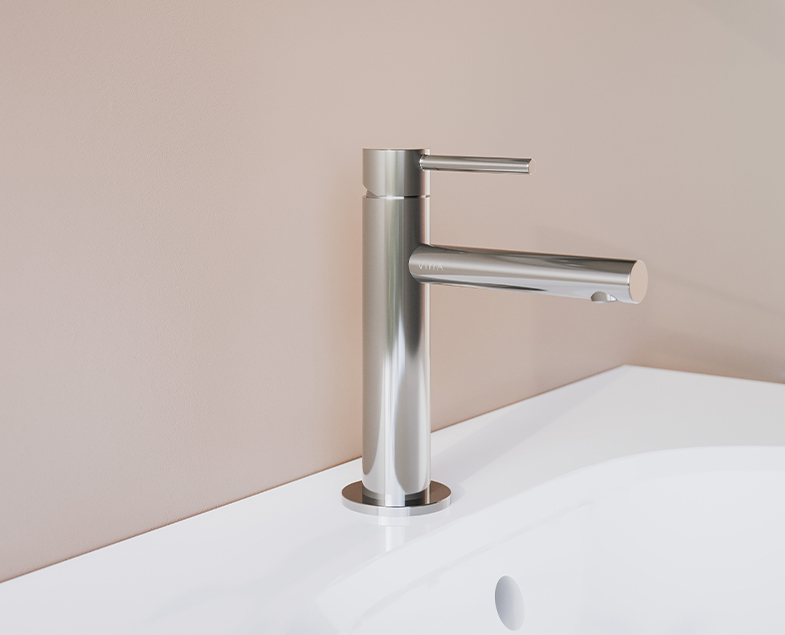 Смеситель origin для раковины, средний, хром