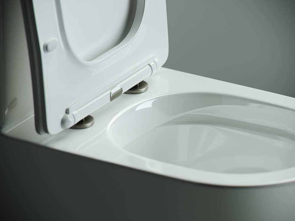 Напольный пристенный унитаз Метрополь (Metropol) Безободковый (Rimless) CN4001