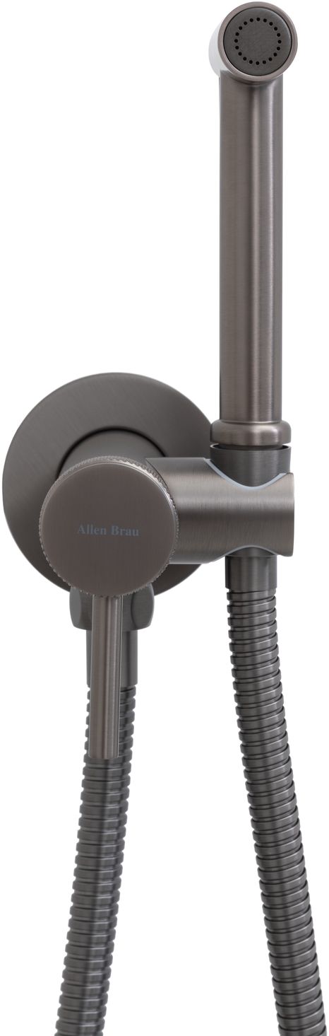 Смеситель с гигиеническим душем Allen Brau Priority 5.31A29-MG (с внутренней частью) графит браш