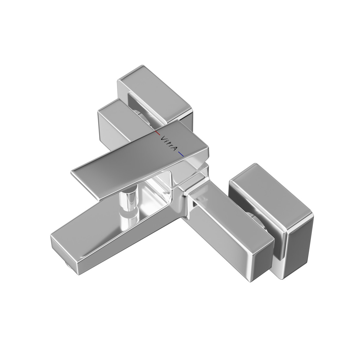 Настенный смеситель для ванны VitrA Minimax Square A43520EXP однорычажный хром латунь
