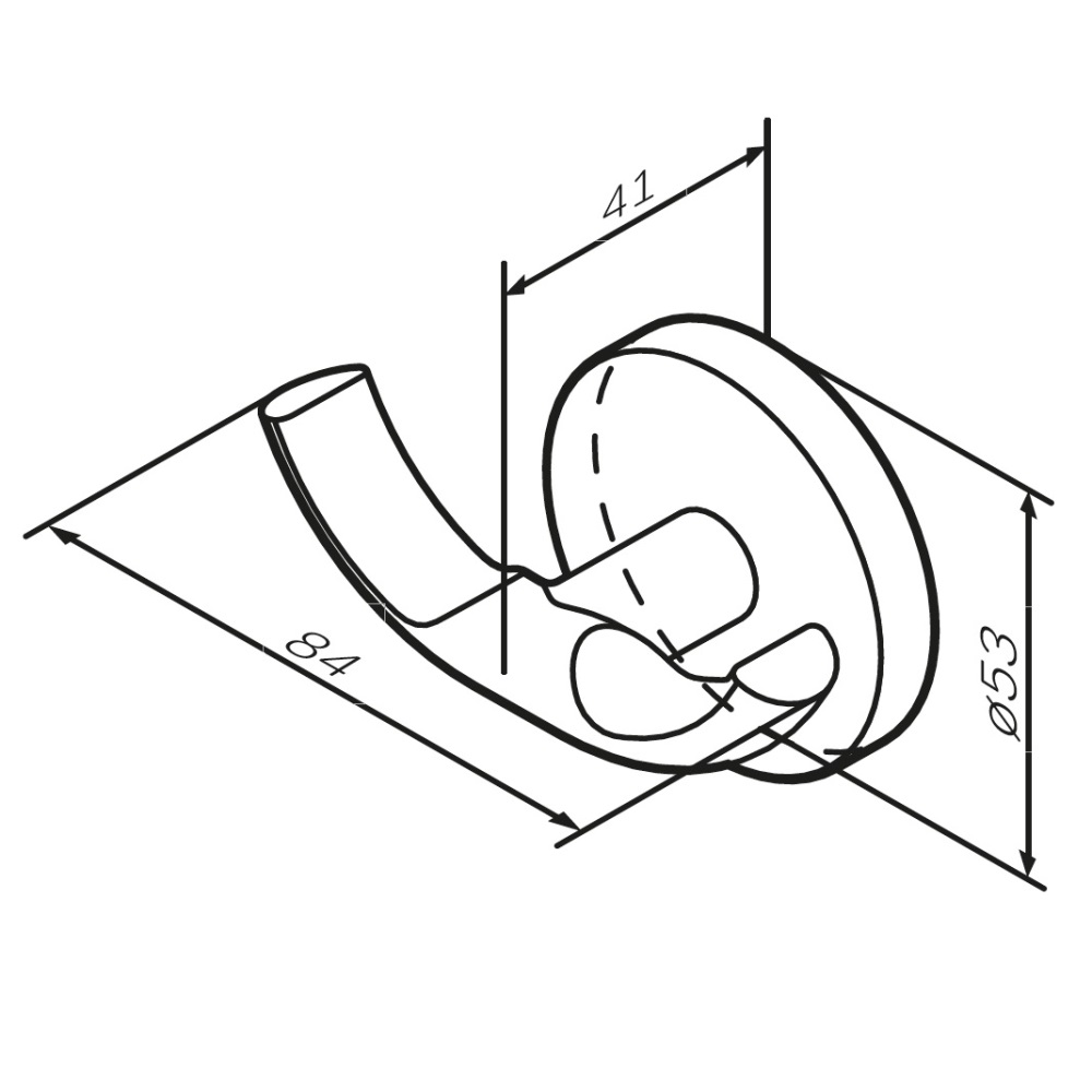A85A35699 X-Joy, Двойной крючок для полотенец, золото