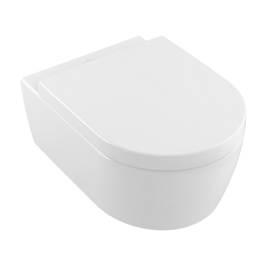Сиденье с крышкой для унитаза белый глянцевый avento villeroy&boch