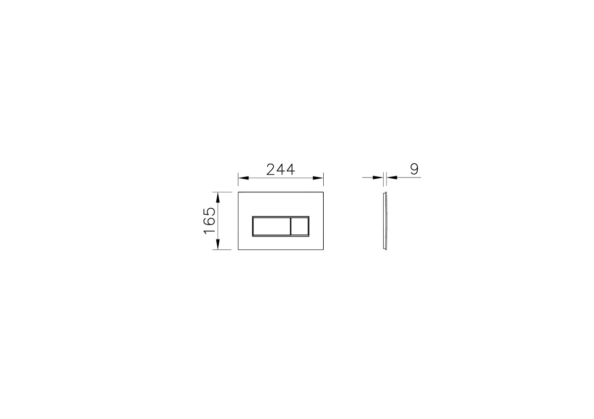 Кнопка смыва для инсталляции VitrA Root Square 740-2325 брашированное золото двойный смыв