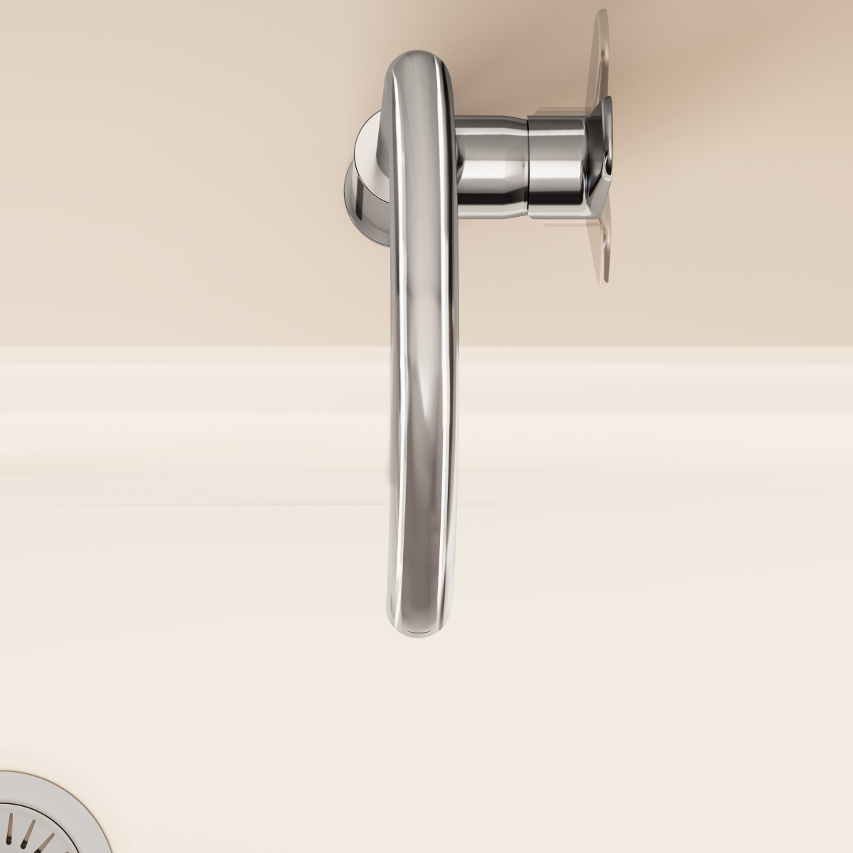 Смеситель для кухни VitrA Flow Soft A43419EXP с поворотным изливом однорычажный хром латунь