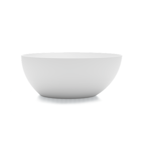 Ванна отдельностоящая искусственный камень 1600x850x620 со сливом-переливом белый матовый bali gruppo treesse