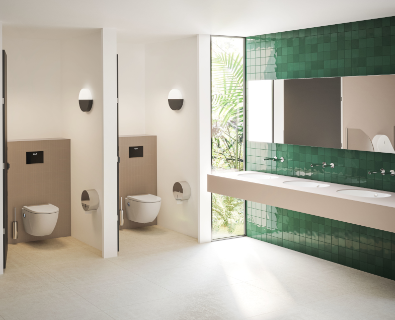 Встроенный настенный сенсорный смеситель origin для раковины, средний, хром