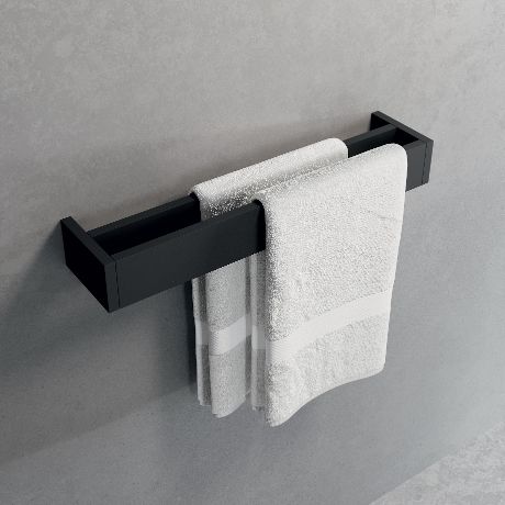 Полотенцедержатель двойной 45 см novellini frame r90akfps0245-h, цвет matt black Полотенцедержатель двойной 45 см novellini frame r90akfps0245-h, цвет matt black