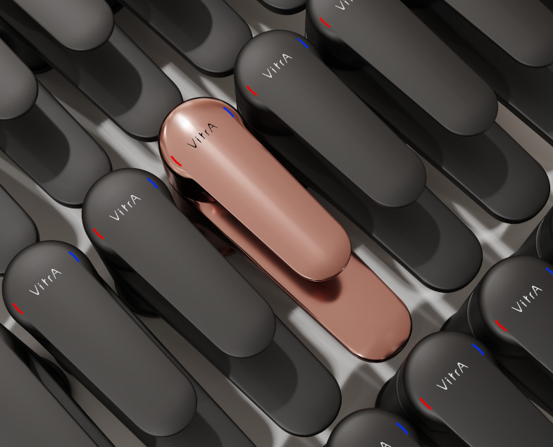 Смеситель root round для раковины, медь