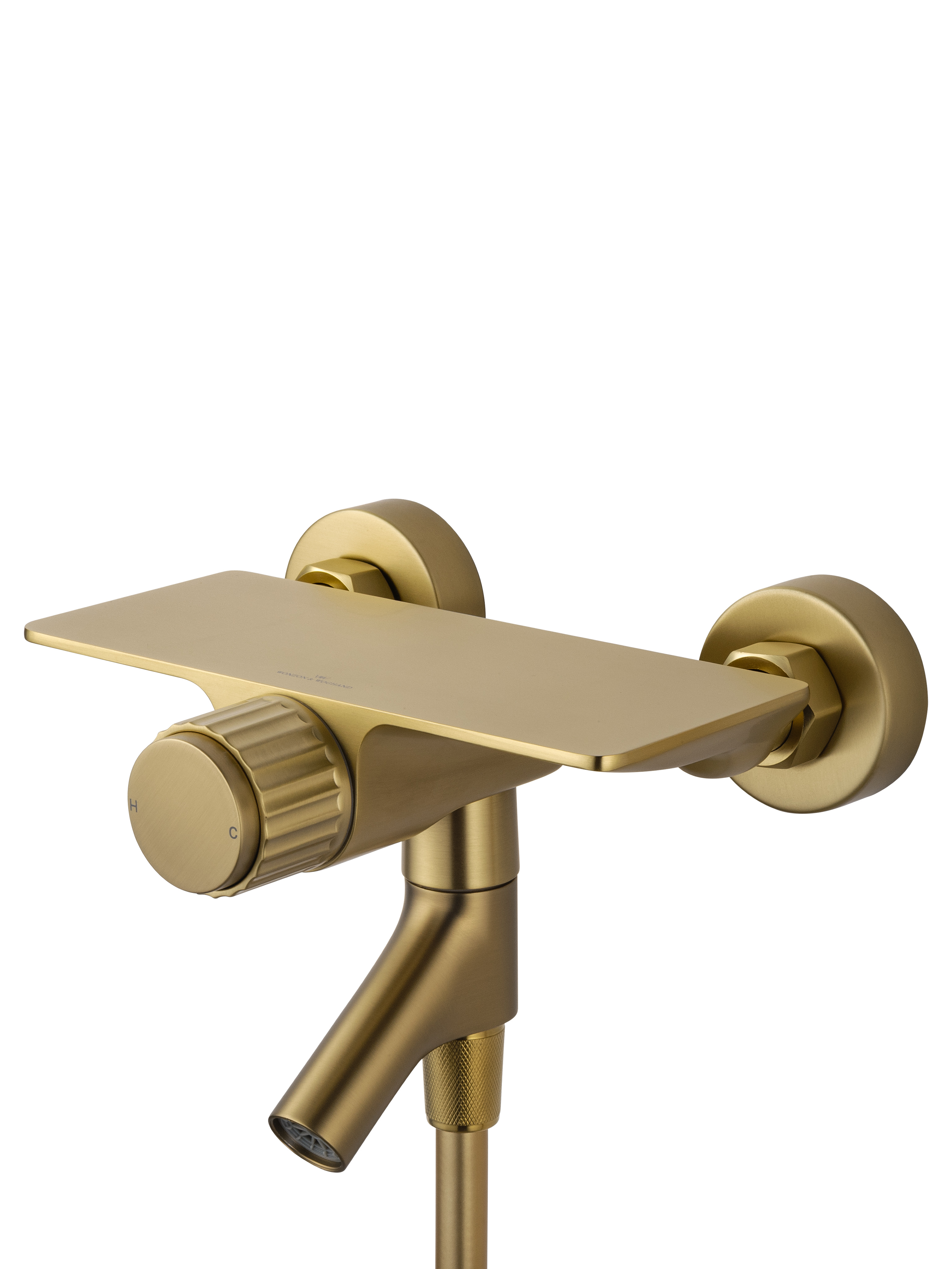 Смеситель для ванны с душем wonzon & woghand click, брашированное золото (ww-fe05l221- bg)