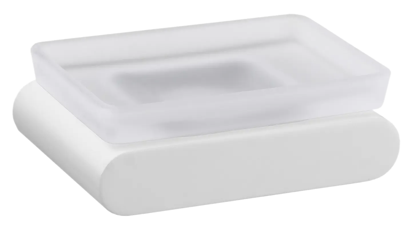 Мыльница настенная с держателем lounge bo белый матовый remer Мыльница настенная с держателем lounge bo белый матовый remer