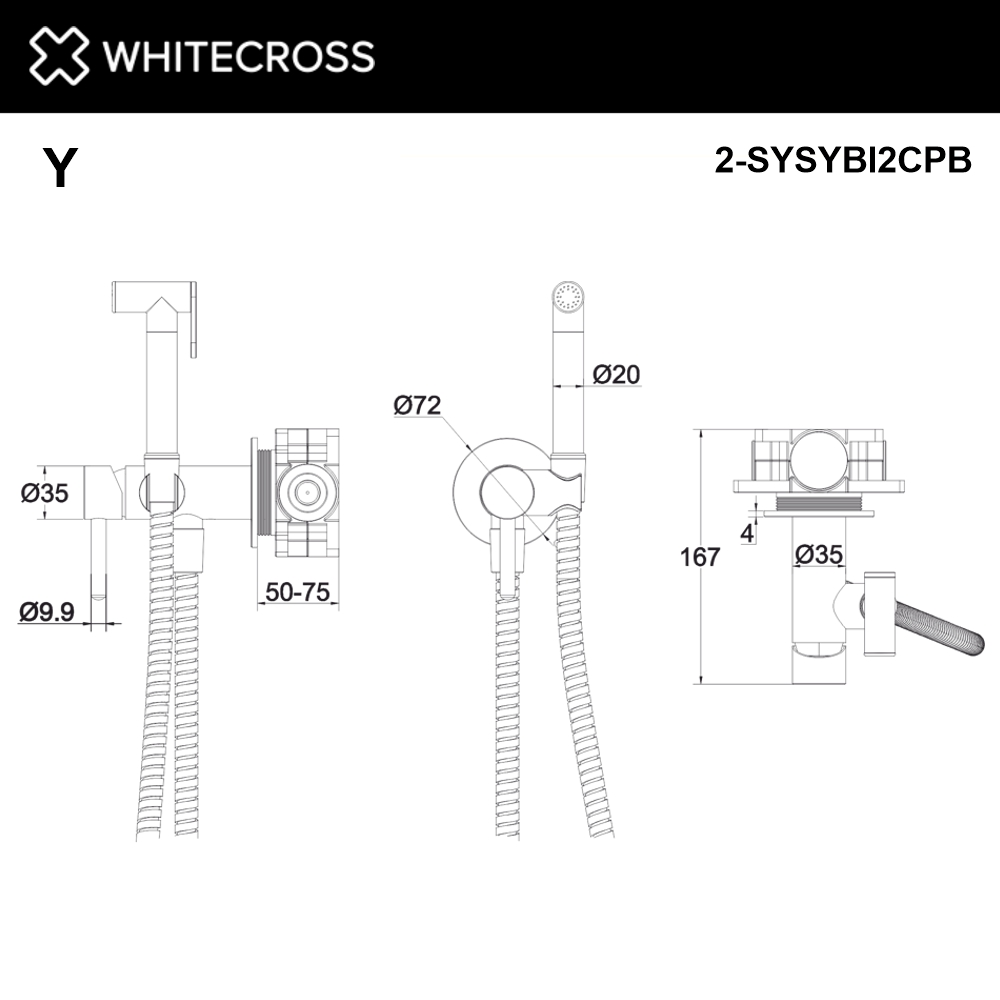 Внешняя часть whitecross sysybi2cpb (брашированная медь)