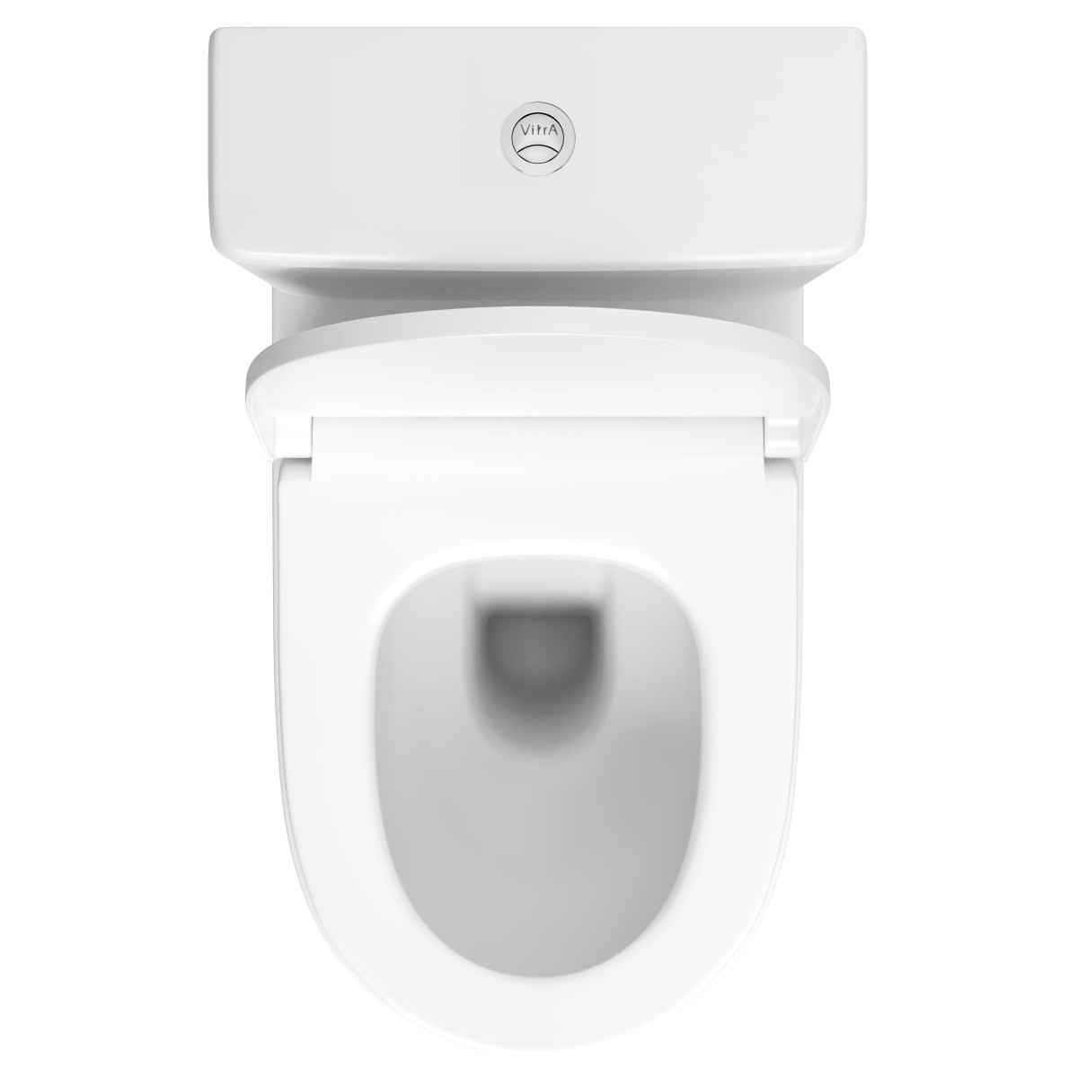 Унитаз-компакт напольный VitrA Sento 9830B003-7203 с сиденьем микролифт белый санитарный фарфор антибактериальное покрытие Hygiene