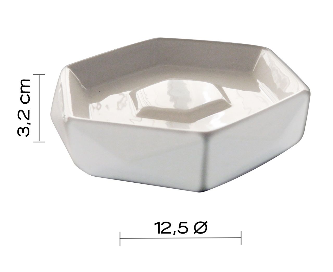 Мыльница настольная dalia белый глянцевый gedy