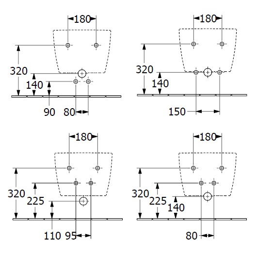 Биде, Villeroy&Boch, Antao, подвесной, шгв 375*560*270, CeramicPlus, цвет-альпийский белый