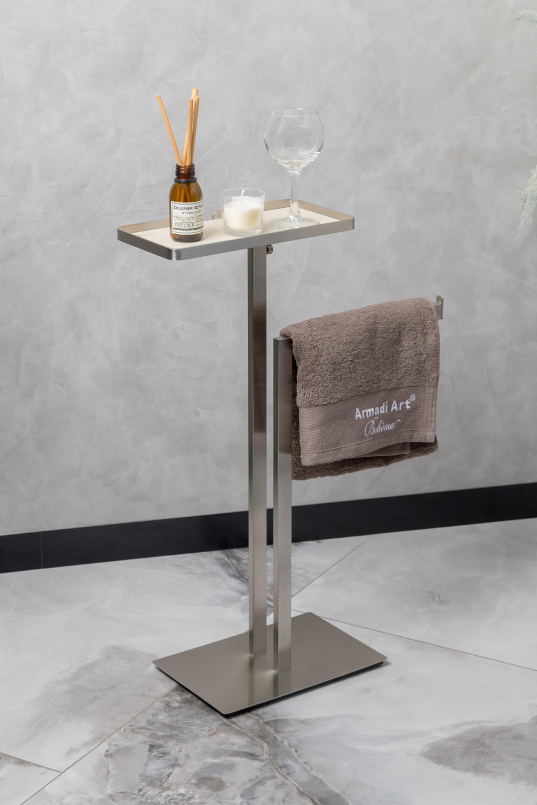 Boheme никель 10952-nb напольная вешалка для полотенец