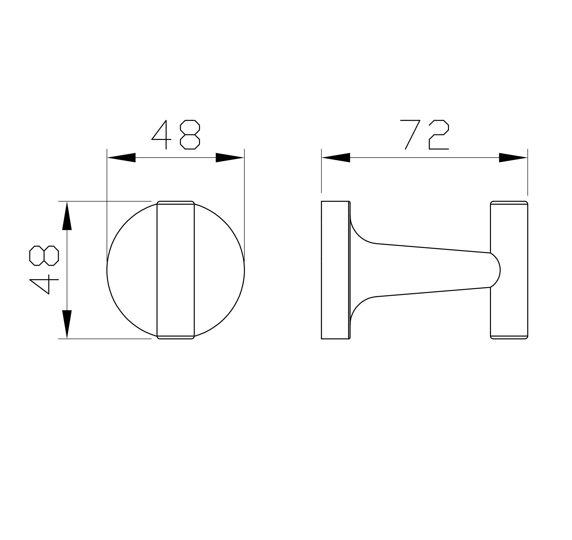 Крючок для ванной wonzon & woghand simple, хром (ww-6515)