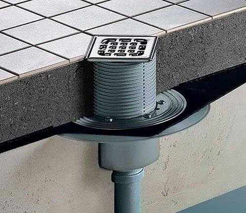 Viega Advantix 4935.1 арт. 557119 Душевой трап с декоративной панелью 100*100 мм (хром)