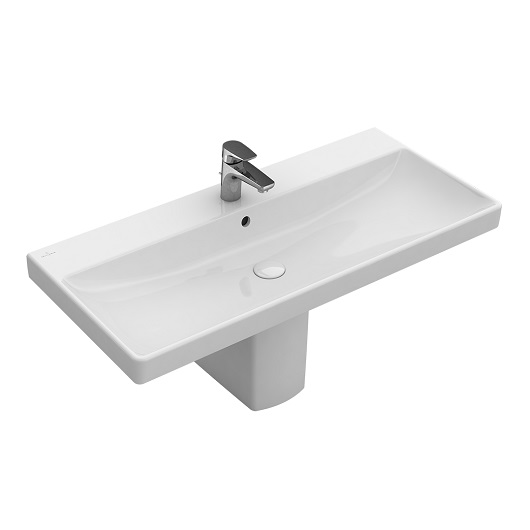 Раковина подвесная avento 800x470 белый глянцевый villeroy&boch