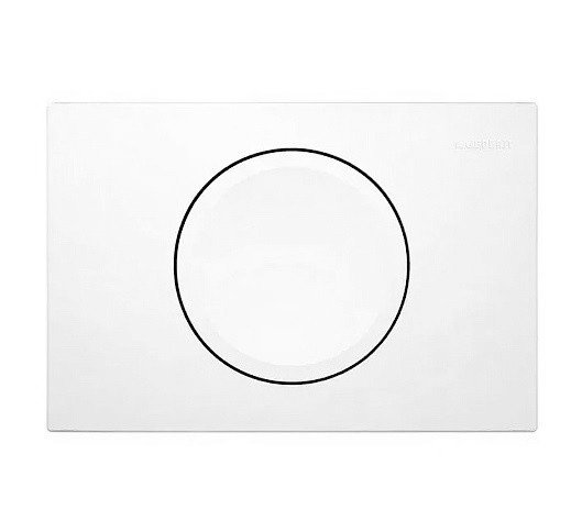 Кнопка смыва для инсталляции geberit delta 15 белый глянцевый
