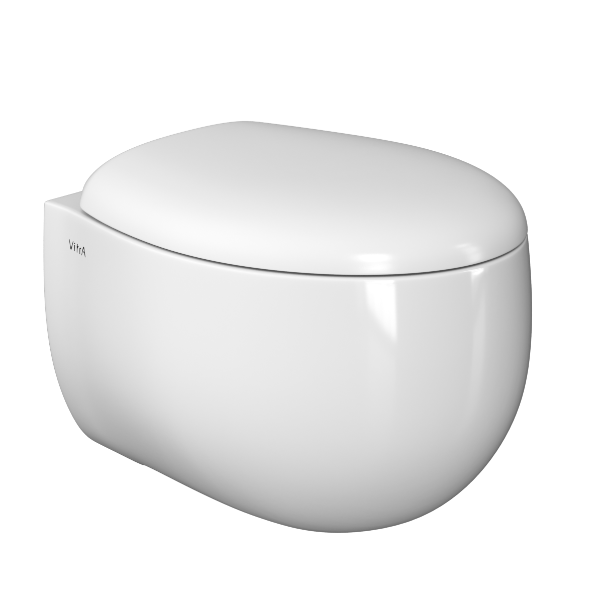 Подвесной унитаз VitrA Memoria 5885B403-0101 безободковый Rim-ex белый санитарный фарфор антибактериальное покрытие Hygiene + Clean