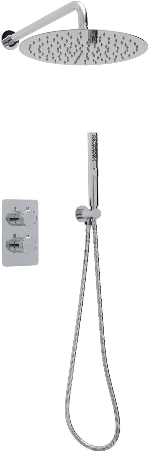 Душевой комплект allen brau priority 5.31013-00 (с внутренней частью, 2 выхода) хром