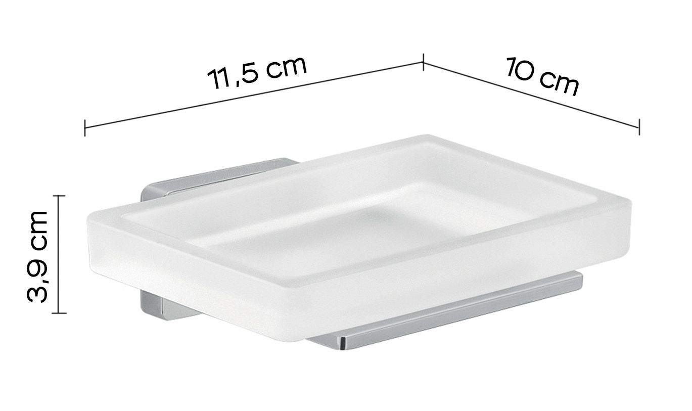 Мыльница настенная atena хром gedy