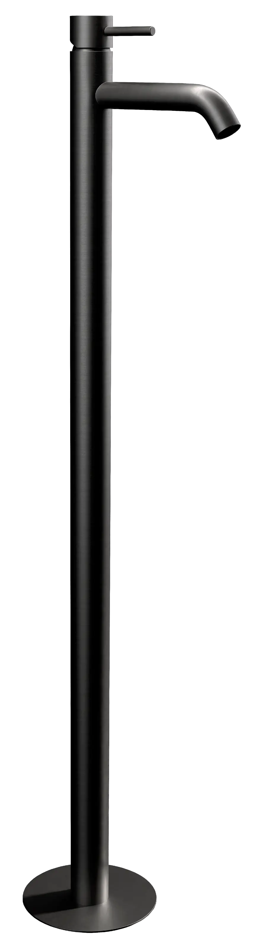 Смеситель для раковины напольный с донным клапаном x style cfp черный хром брашированный remer Смеситель для раковины напольный с донным клапаном x style cfp черный хром брашированный remer