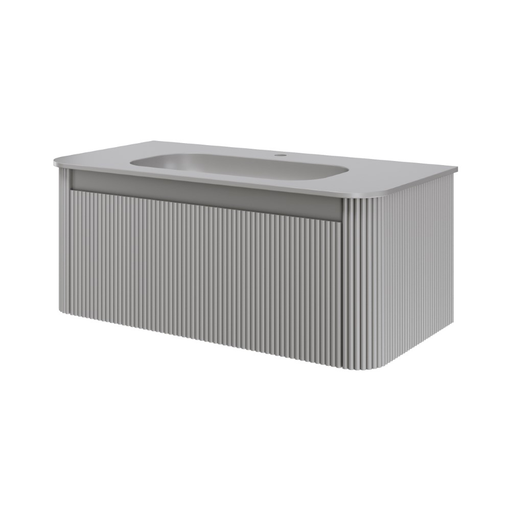 Тумба c раковиной voi рифл. 100см luna