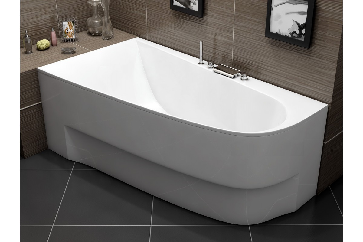 Ванна акриловая левосторонняя Vayer BOOMERANG Гл000010190, 180x100