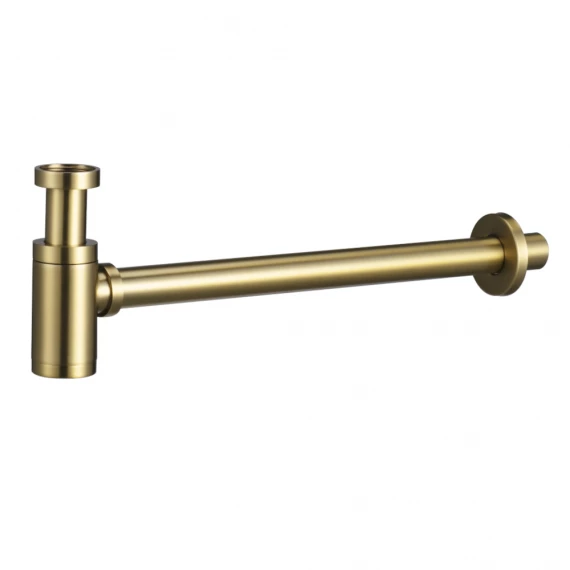 Сифон для раковины нерж. cталь/zamak imex scl002/oc brushed gold pvd