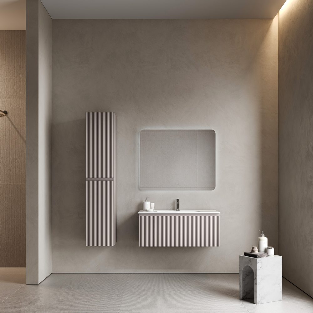 Тумба подвесная SANCOS Snob R 1.0 995х445х406, c одним ящиком оснащенным доводчиками, Doha Soft , арт.SNR1.0100SM