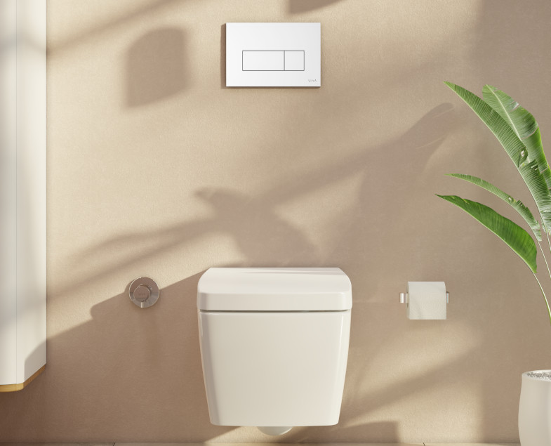 Панель смыва root square, белая