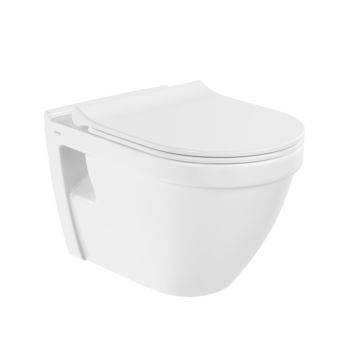 Инсталляция с унитазом VitrA S50 9003B003-7203 комплект 4 в 1 с сиденьем микролифт безободковый цвет клавиши глянцевый белый