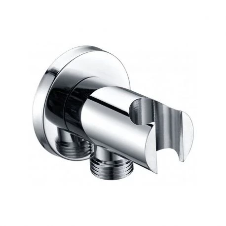 Выход для душевого шланга с держателем imex round shower sfd002 chrome