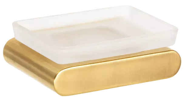 Мыльница настенная с держателем lounge bg золото брашированное remer Мыльница настенная с держателем lounge bg золото брашированное remer