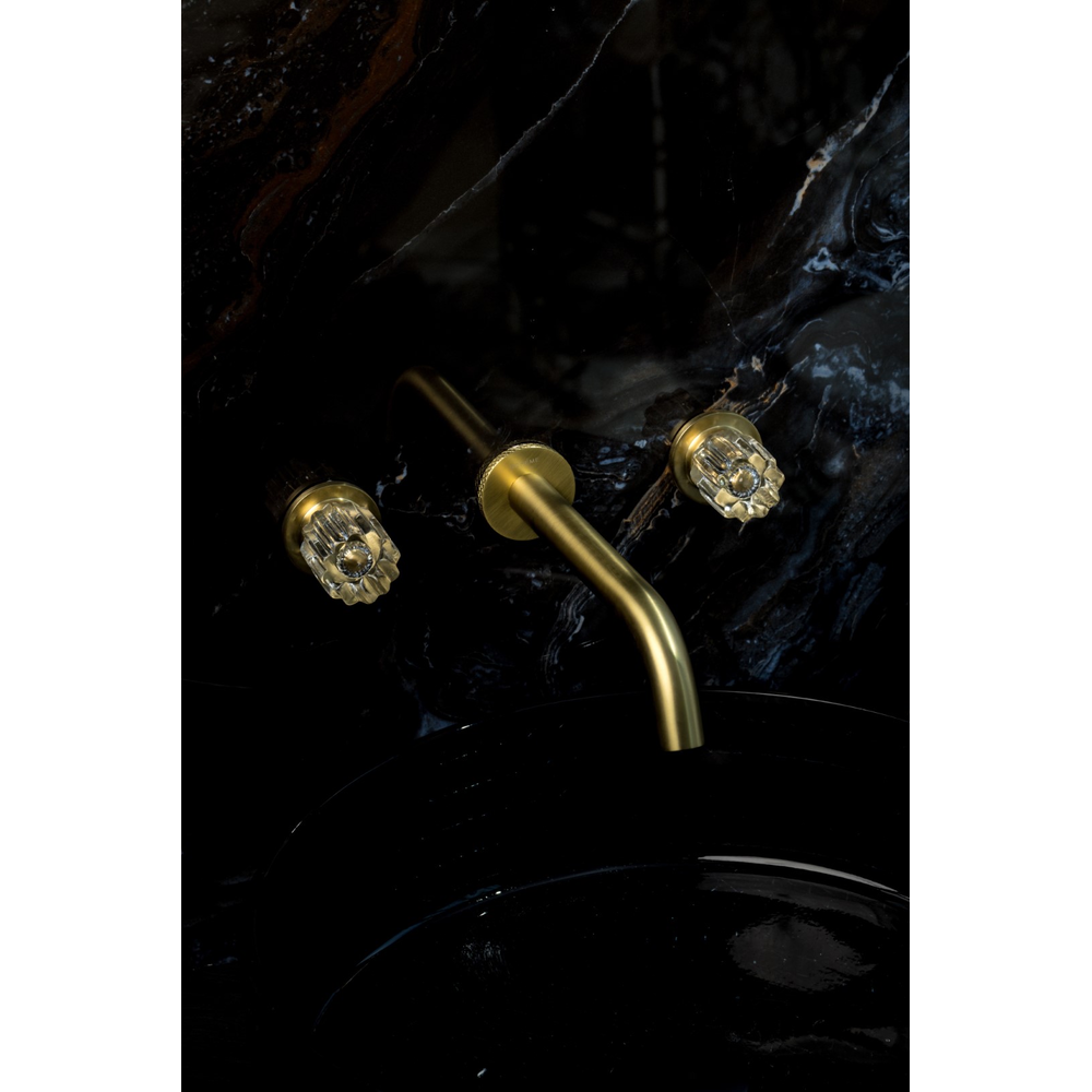 Смеситель из стены ELEGANTE на 3 отв. MAT GOLD