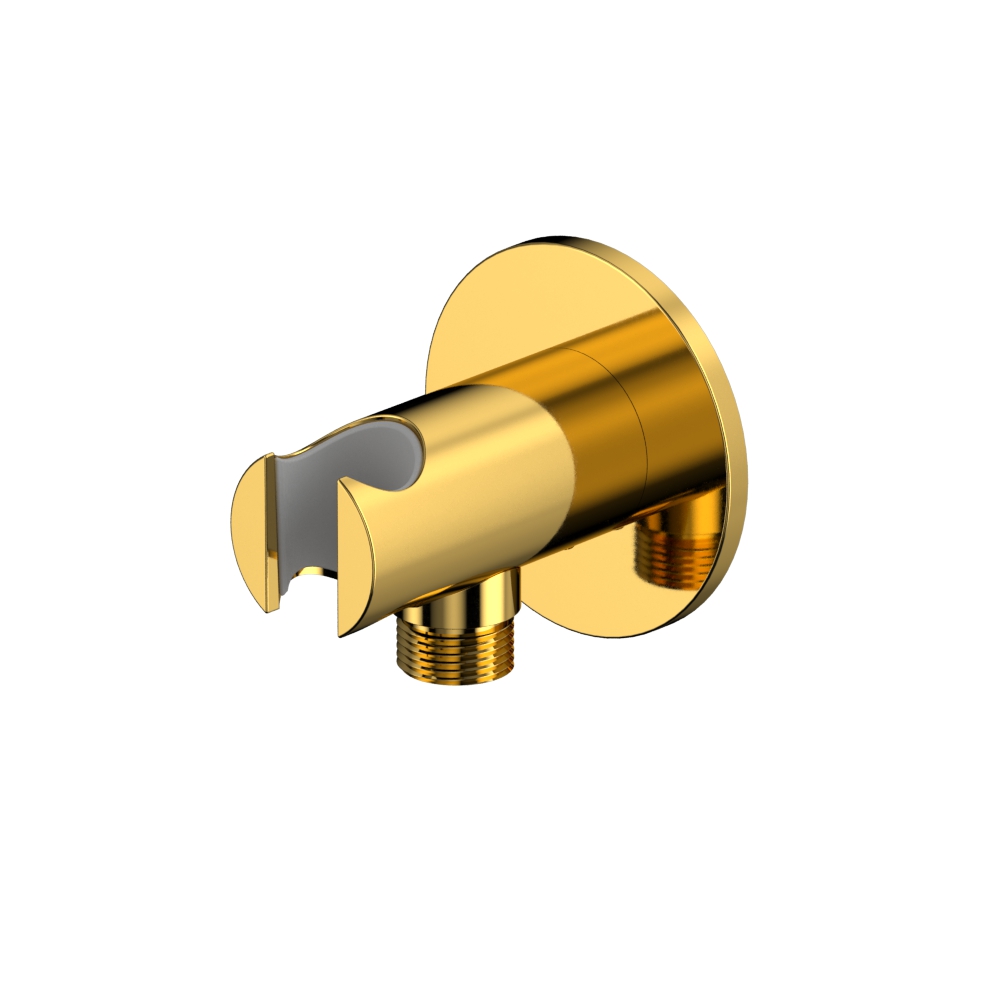 Угловой соединительный элемент с держателем лейки whitecross y1015gl (золото)