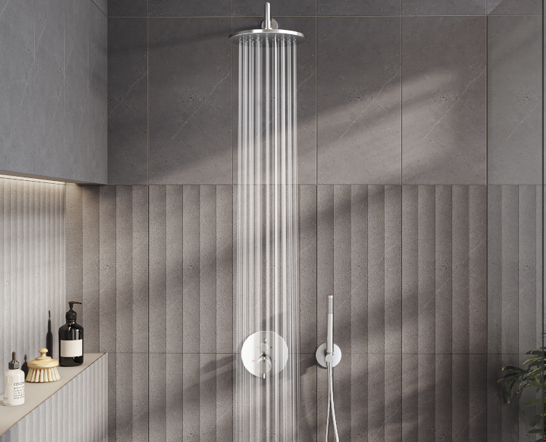 Встроенный смеситель origin для душа с термостатом, хром