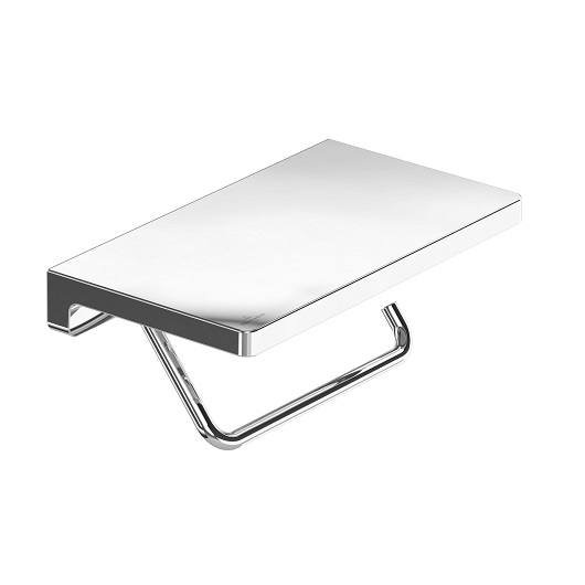 Elements – Striking Держатель для туалетной бумаги, с полкой, 200 x 110 x 79 mm, Хром