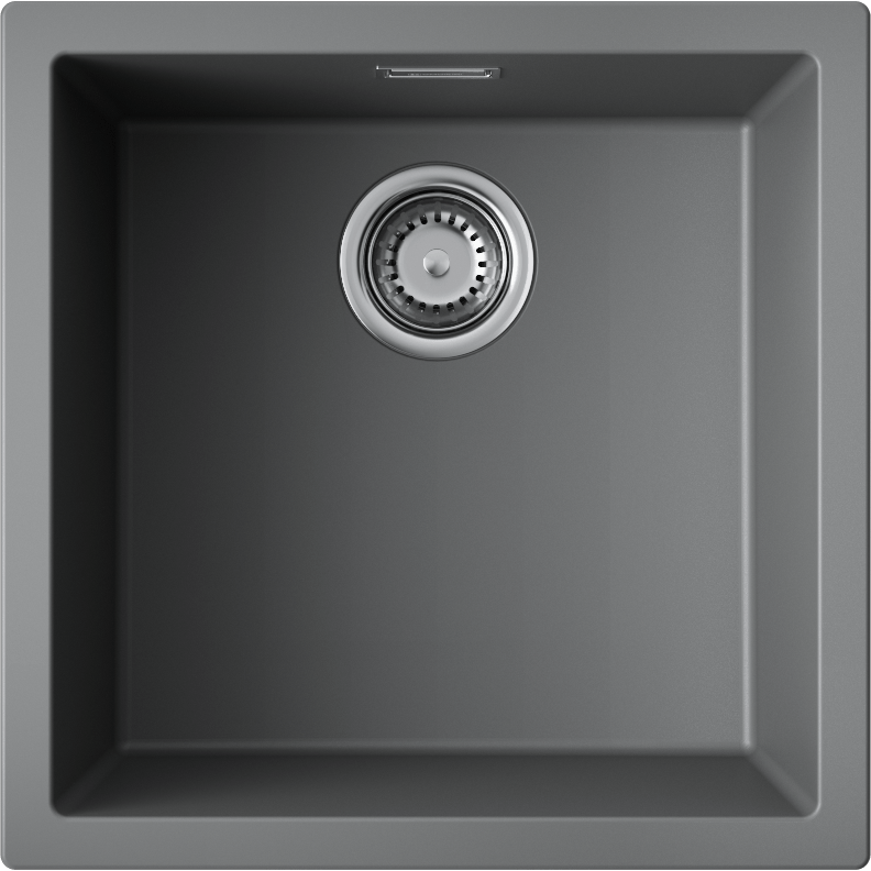 Кухонная мойка omoikiri yamakawa 45t-u/i-pl tetogranit/платина 456 x 456 x 200