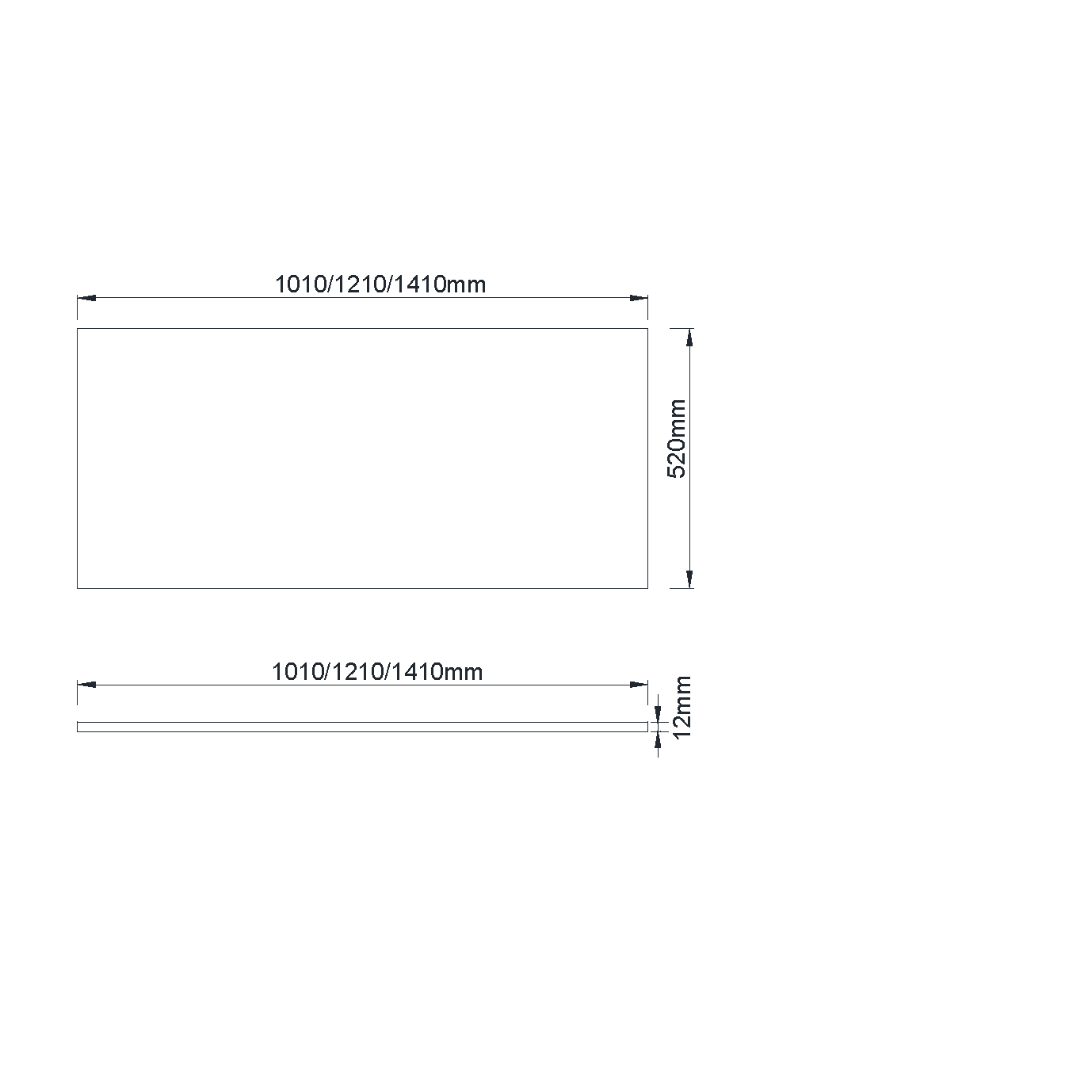Quatro 100 прямая столешница white