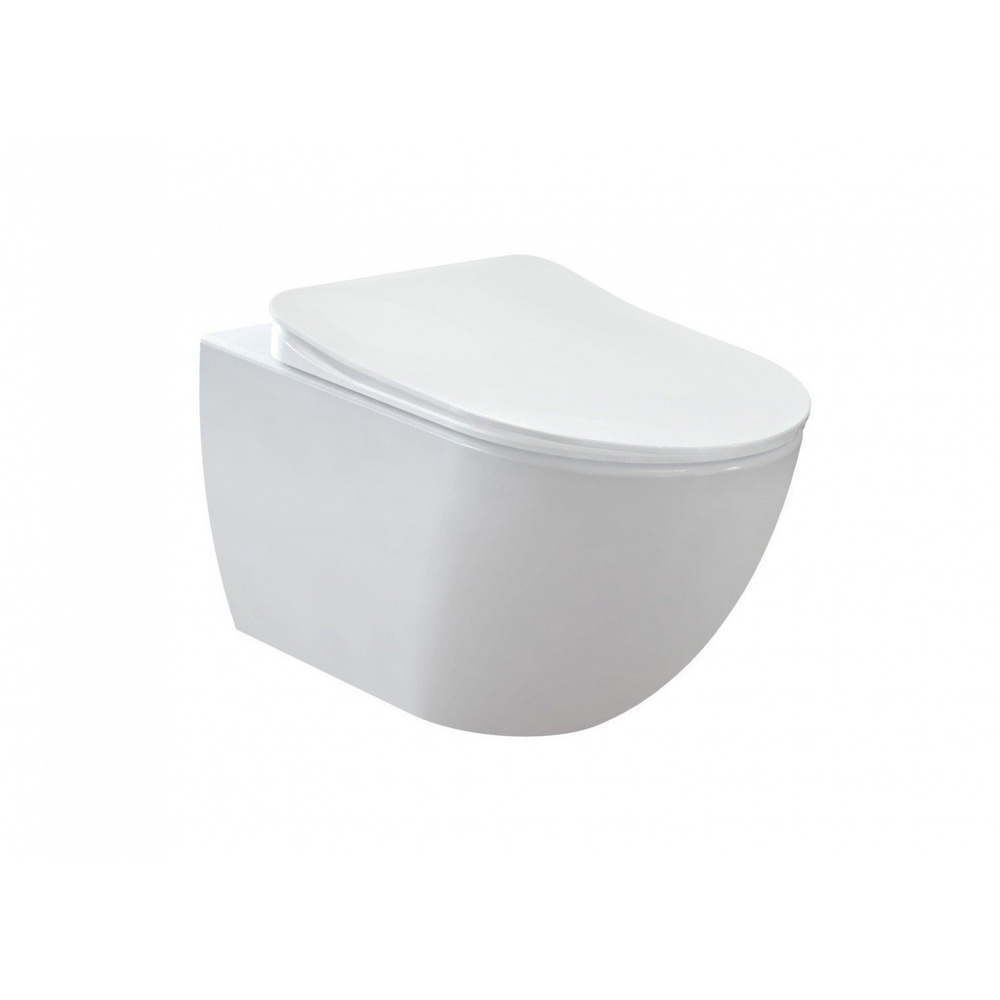 Creavit free fe322-11cb00e-0000 унитаз подвесной, безободковый (белый глянцевый)