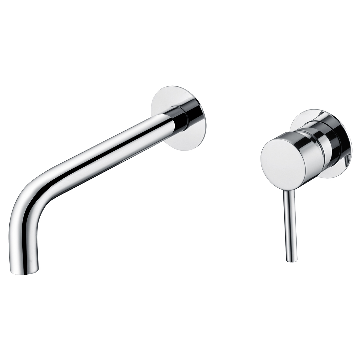 Смеситель для раковины настенный скрытая часть в комплекте imex etna glt023 chrome