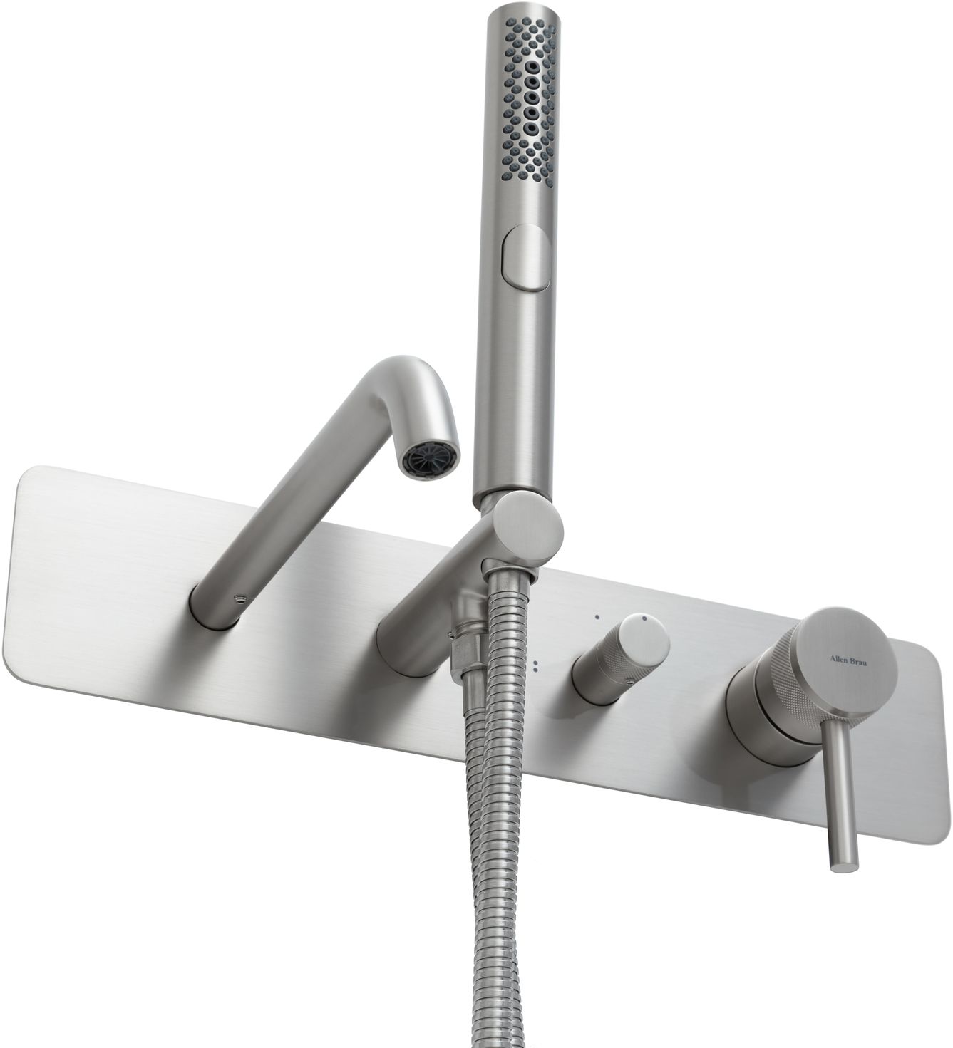 Смеситель для ванны Allen Brau Priority 5.31A06-BN (с внутренней частью) никель браш