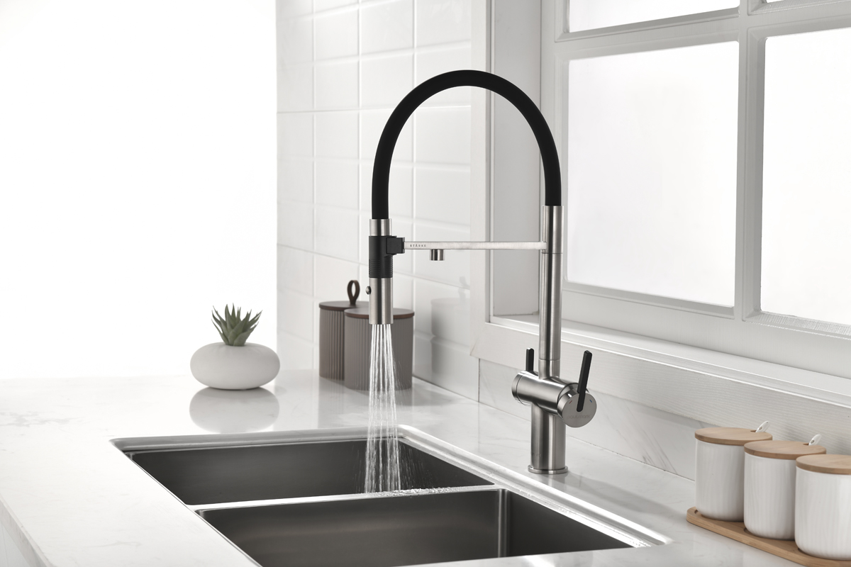 Смеситель для кухни gravity, брашированная нерж.сталь, gr213888-bs, starke-paulmark