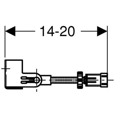 111.835.00.1 комплект крепления к стене geberit duofix для отдельного монтажа, угловой